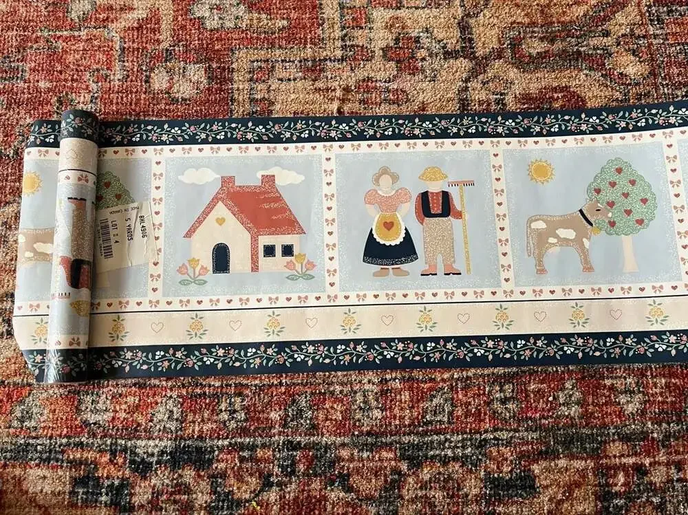 Vintage Country Farmhouse Wallpaper Border 10 Yards BHL4906
